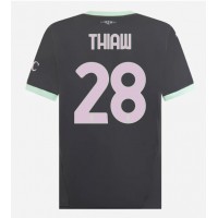 AC Milan Malick Thiaw #28 Tretí futbalový dres 2024-25 Krátky Rukáv